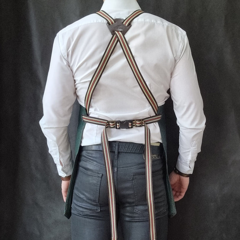 Green Lamb Leather Apron