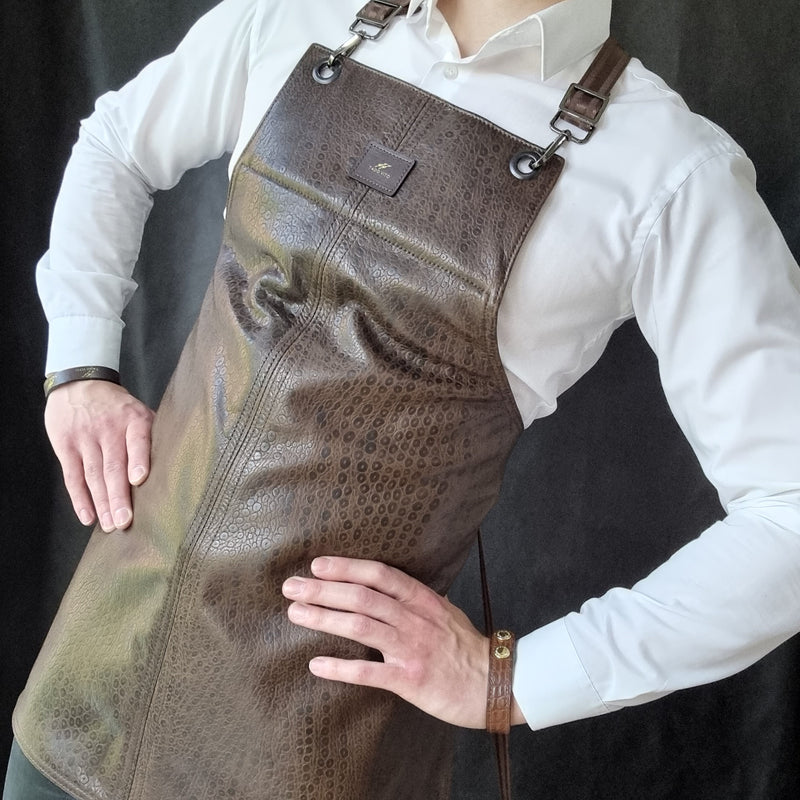 Brown Lamb Leather Apron