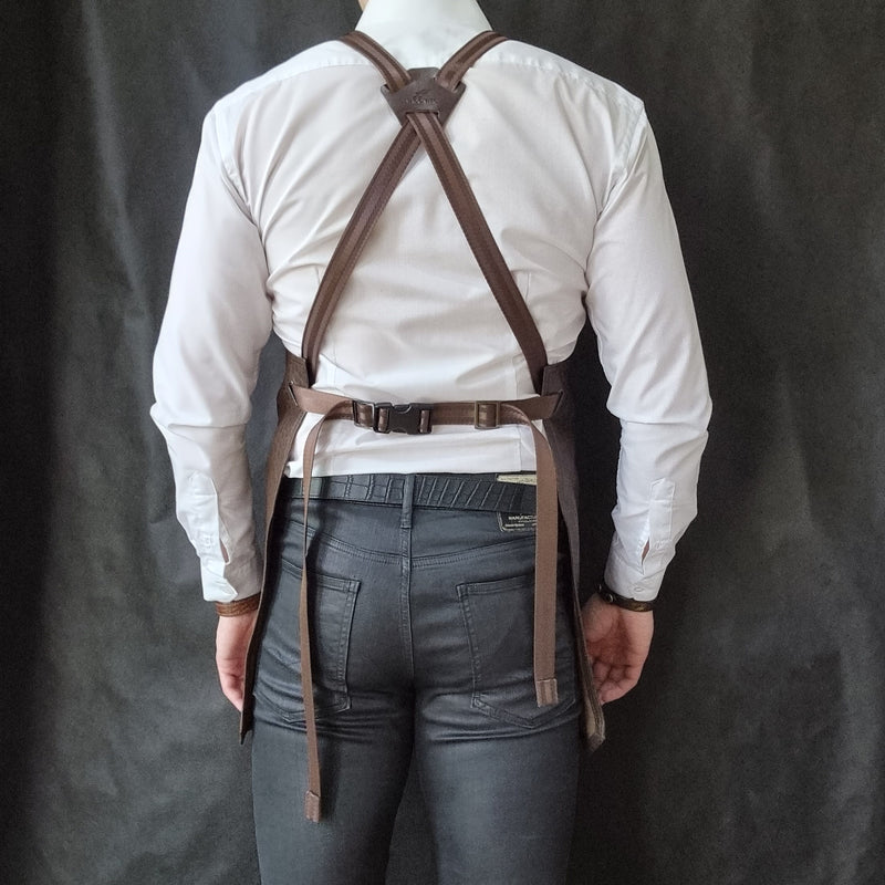 Brown Lamb Leather Apron