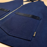 Navy Cotton Canvas Vest