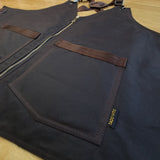 Brown Waxed Cotton Canvas Vest