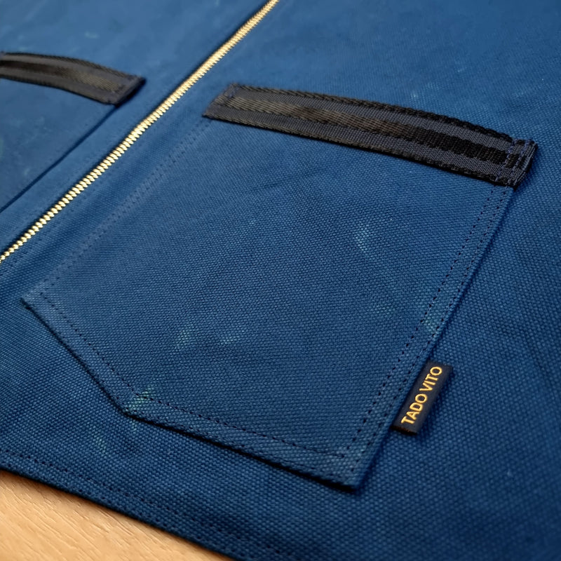 Teal Cotton Canvas Vest