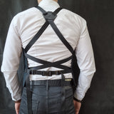 Charcoal Black Cotton Canvas Vest