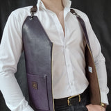 Purple Lamb Leather Vest