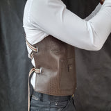 Brown Lamb Leather Vest