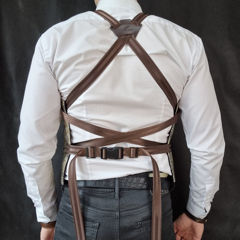 Python Foiled Leather Vest