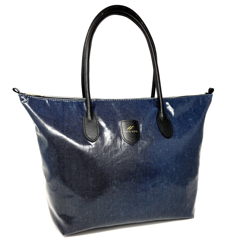 Tado Vito Coated Denim Tote Bag