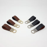 TADO VITO Leather Gold Keyring With Embossed Crocodile Effect