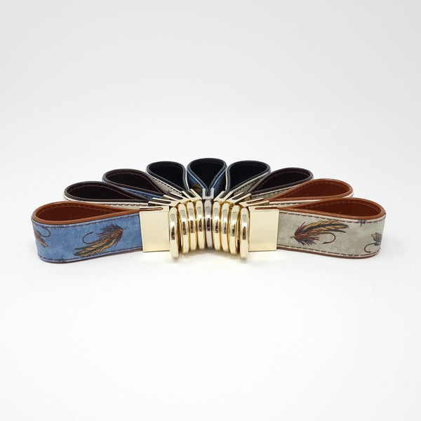 TADO VITO Leather Mist Flies Fishing Leather Keyring
