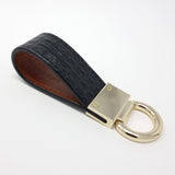 TADO VITO Leather Gold Keyring With Embossed Crocodile Effect