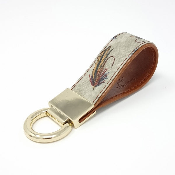 TADO VITO Leather Mist Flies Fishing Leather Keyring