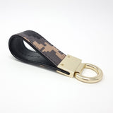 TADO VITO Leather & Coated Cotton Digital Camo Keyring