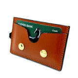TADO VITO Leather Card Wallet Case Holder With Split Ring Attachment