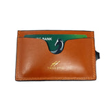 TADO VITO Leather Card Wallet Case Holder With Split Ring Attachment