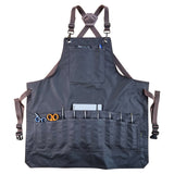 Brown Waxed Cotton Canvas Apron