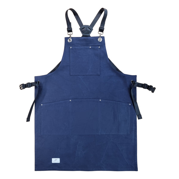 Navy Light Cotton Canvas Apron