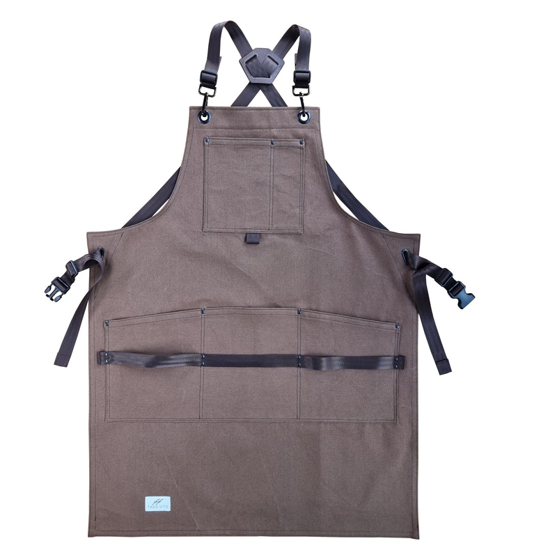 Brown Cotton Canvas Apron